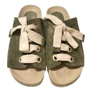 Anthropologie Silent D Fronnie Laced Slip On Sandals Fronnie US 8-8.5 EU 39
